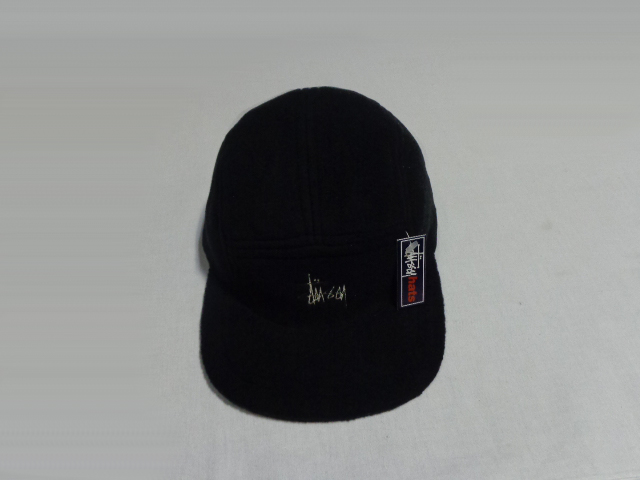 90'S OLD STUSSY FLEECE CAP（オールド ステューシー ストックロゴ刺繍