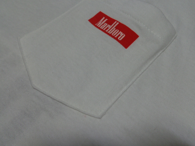 90'S Marlboro T-SHIRTS WITH POCKET（USA製 マルボロ ポケット付き T