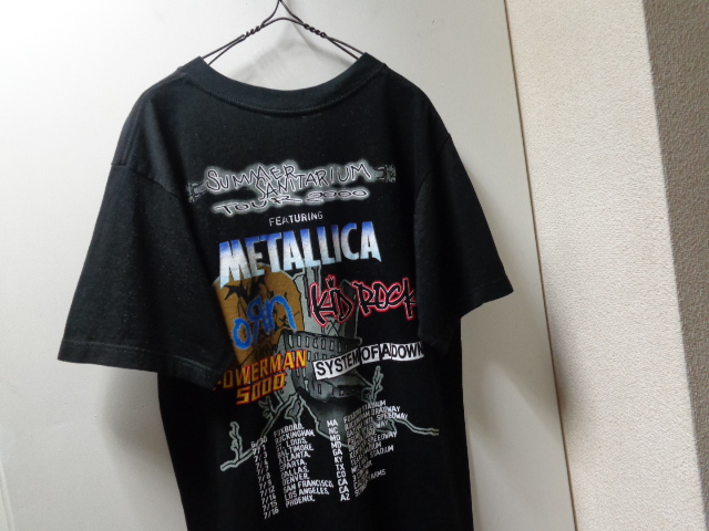 00s  メタリカ  サマーサニタリウムツアー　ビンテージバンドTシャツ