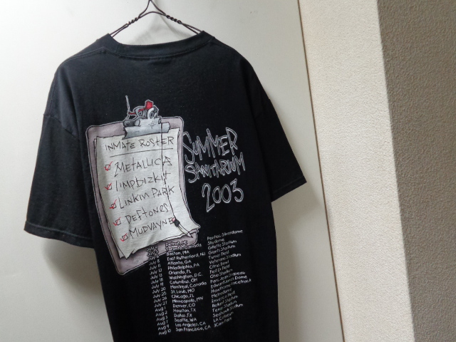 03'S METALLICA SUMMER SANITARIUM TOUR T-SHIRTS（2003年製 メタリカ