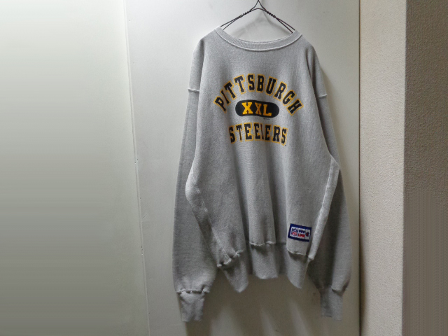 90s vintage sweat shirt リバースウィーブ 三段プリント