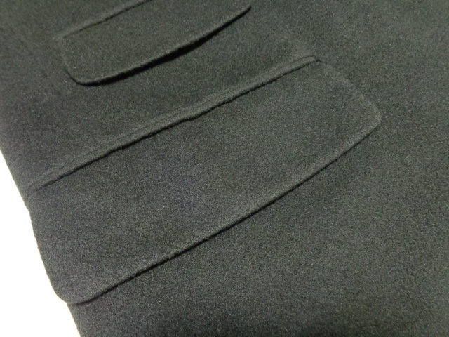 ALFRED DUNHILL BLACK CASHMERE CHESTERFIELD COAT(アルフレッド