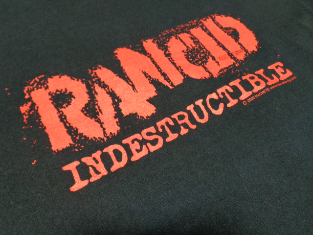 03'S RANCID INDESTRUCTIBLE T-SHIRTS（2003年製 ランシド インデスト