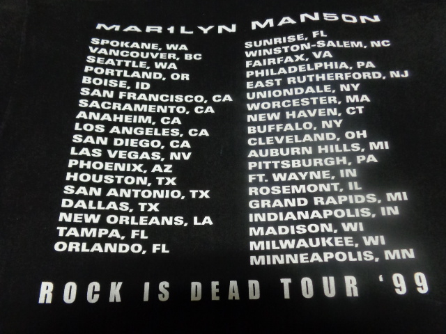 タグ欠損マリリンマンソン ROCK IS DEAD TOUR 99