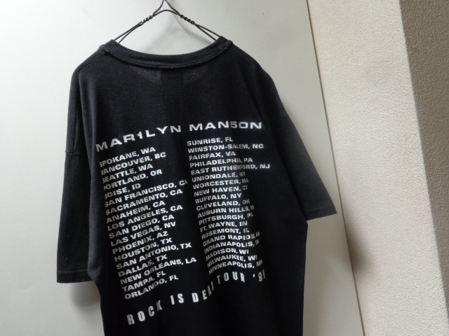 マリリン　マンソン　ツアーTシャツ　1999年