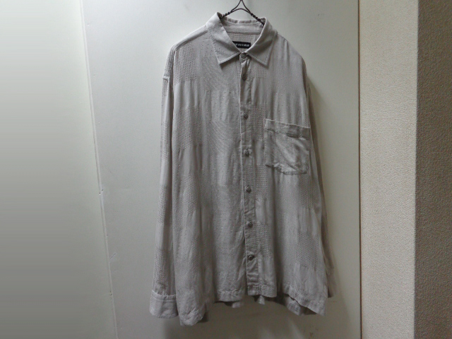 ISSEY MIYAKE PATCHWORK PATTERN L/S COTTON SHIRTS（イッセイミヤケ パッチワーク切替し仕様 長袖  コットン シャツ）MADE IN JAPAN（3） - ANAME