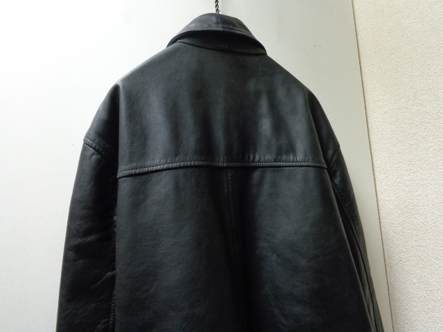 00'S OLD GAP LEATHER CAR COAT（オールド ギャップ 本革仕様 中綿入り