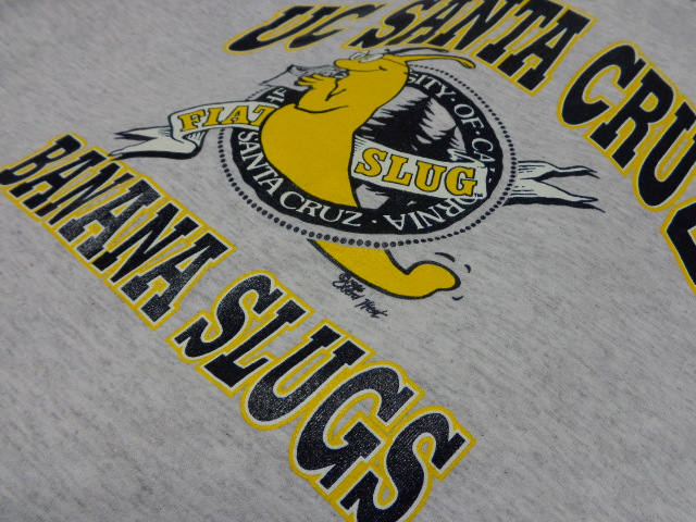 90'S UCSC BANANA SLUGS T-SHIRTS（カリフォルニア大学サンタクルーズ校 バナナスラッグ Tシャツ）MADE IN  USA（L） - ANAME