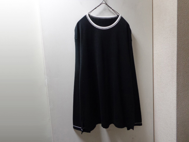 NEW YOHJI YAMAMOTO Ground Y BICOLOR L/S COOTON CUT & SEWN（新品 ヨウジヤマモト グラウンドY  バイカラー切替し仕様 長袖 カットソー）MADE IN JAPAN（3） - ANAME