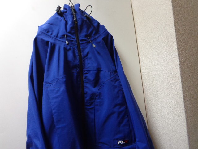 90'S RALPH LAUREN POLO SPORT SHORT RLX LENGTH GORE-TEX NYLON JACKET WITH  HOODED（ラルフローレン ポロスポーツ RLX ショート丈 ゴアテックス素材 フード付き ナイロン ジャケット）（XL） - ANAME