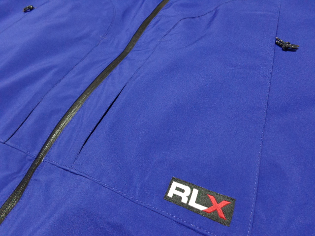 90'S RALPH LAUREN POLO SPORT SHORT RLX LENGTH GORE-TEX NYLON JACKET WITH  HOODED（ラルフローレン ポロスポーツ RLX ショート丈 ゴアテックス素材 フード付き ナイロン ジャケット）（XL） - ANAME