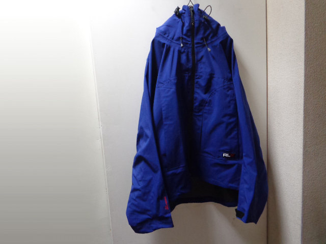 90'S RALPH LAUREN POLO SPORT SHORT RLX LENGTH GORE-TEX NYLON JACKET WITH  HOODED（ラルフローレン ポロスポーツ RLX ショート丈 ゴアテックス素材 フード付き ナイロン ジャケット）（XL） - ANAME