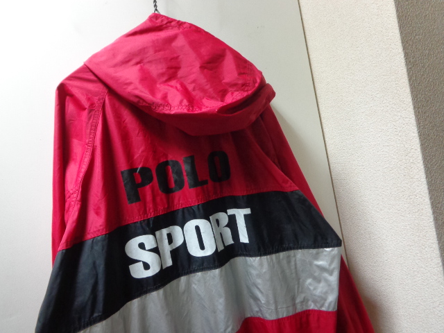 POLO SPORT ナイロンジャケット Lサイズ マルチカラー 90'S RALPH LAUREN POLO SPORT MULTI COLOR SWITCHING PATTERN